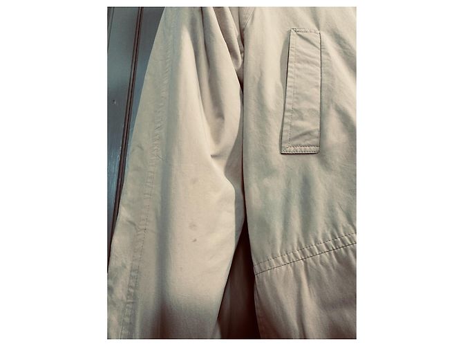 Trench Burberry Beige in Cotone - vista 8