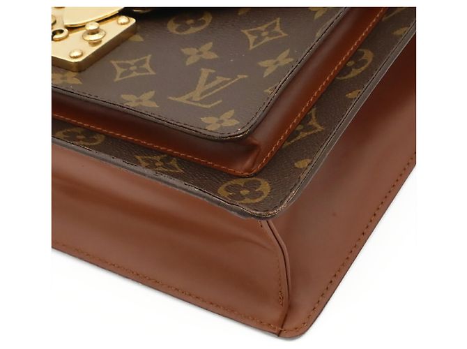 Borsa Louis Vuitton Monogram Monceau 28 Marrone Monogramma - vista 4