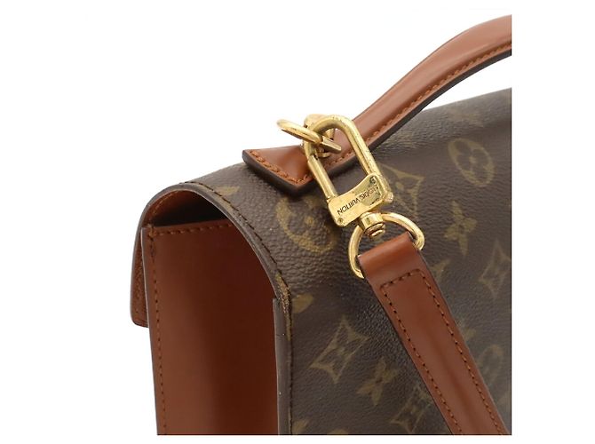 Borsa Louis Vuitton Monogram Monceau 28 Marrone Monogramma - vista 5