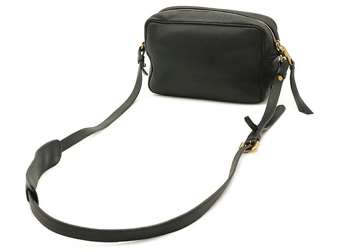 Borsa a tracolla Pochette Prada Vitello Daino Nero - vista 3