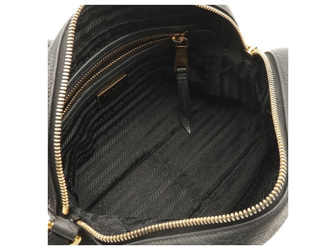 Borsa a tracolla Pochette Prada Vitello Daino Nero - vista 8