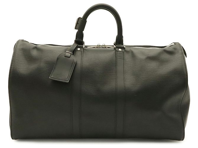 Louis Vuitton Epi Keepall 45 Boston Bag Nero Bianco - vista 2