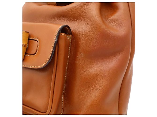 Mini zaino Gucci Bamboo Marrone - vista 10