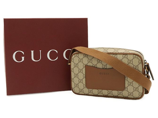 Borsa a tracolla Gucci GG Emblem Marrone - vista 10