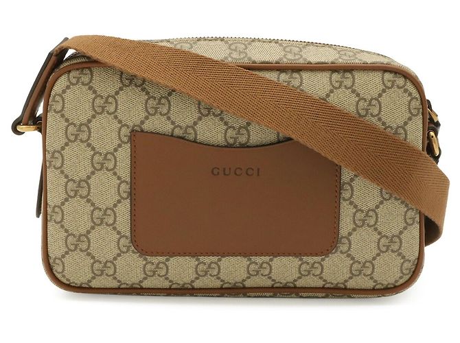 Borsa a tracolla Gucci GG Emblem Marrone - vista 2