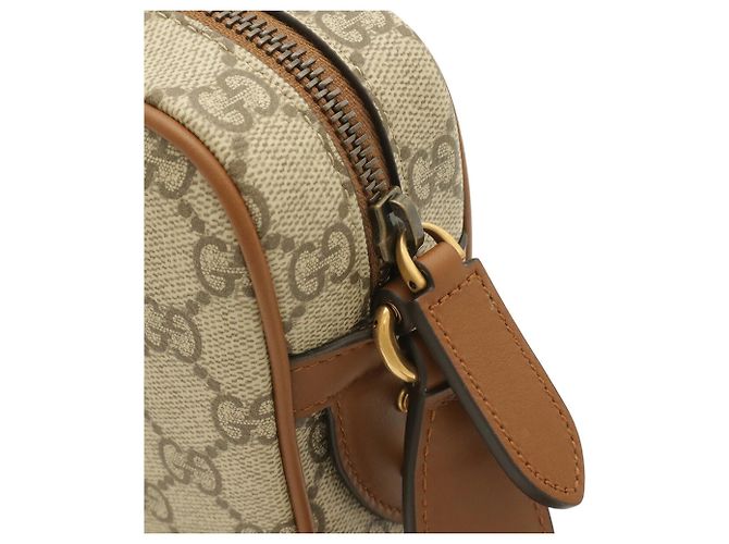 Borsa a tracolla Gucci GG Emblem Marrone - vista 6