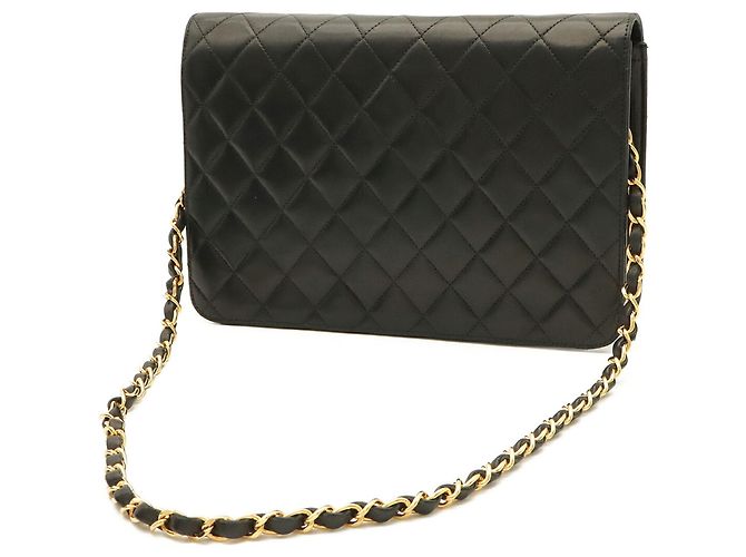 Borsa a tracolla Chanel Matelassé Coco Mark Chain Nero - vista 3