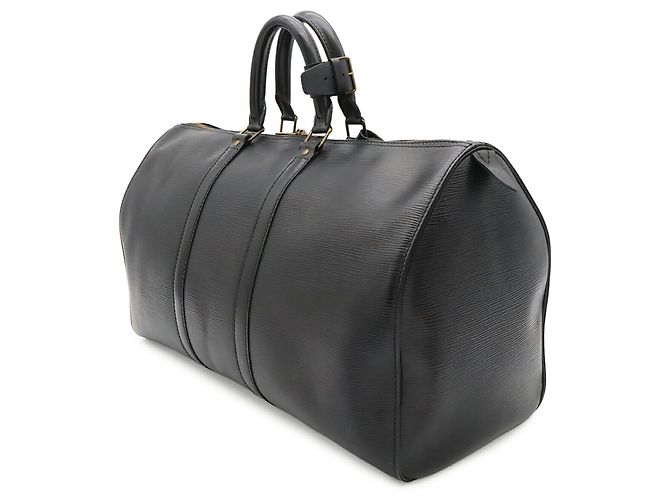 Borsa Boston Louis Vuitton Epi Leather Keepall 45 Nero - vista 3
