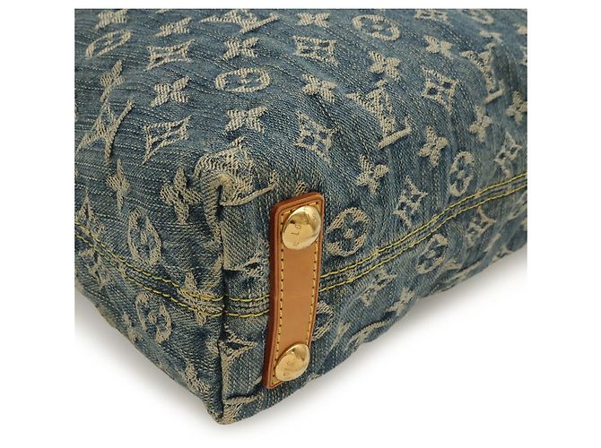 Borsa a tracolla Louis Vuitton Monogram Denim Baggy PM Blu Monogramma - vista 4