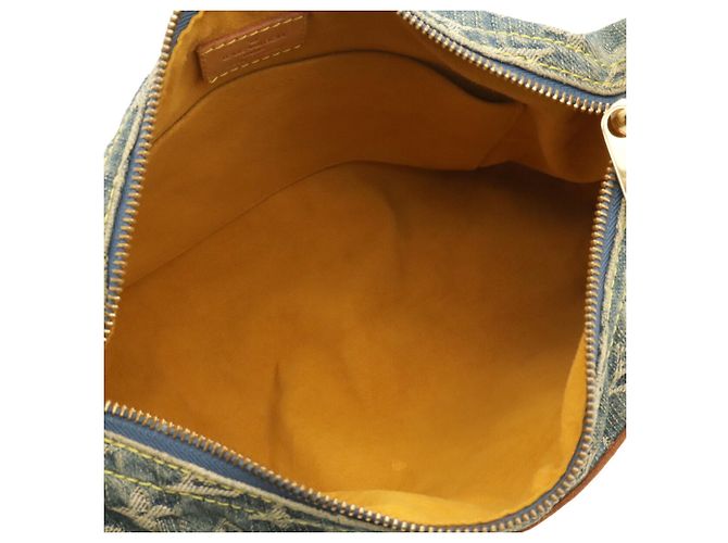 Borsa a tracolla Louis Vuitton Monogram Denim Baggy PM Blu Monogramma - vista 8