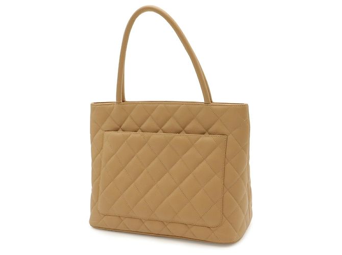 Borsa Tote Chanel Matelassé Coco Mark Reissue Beige - vista 3