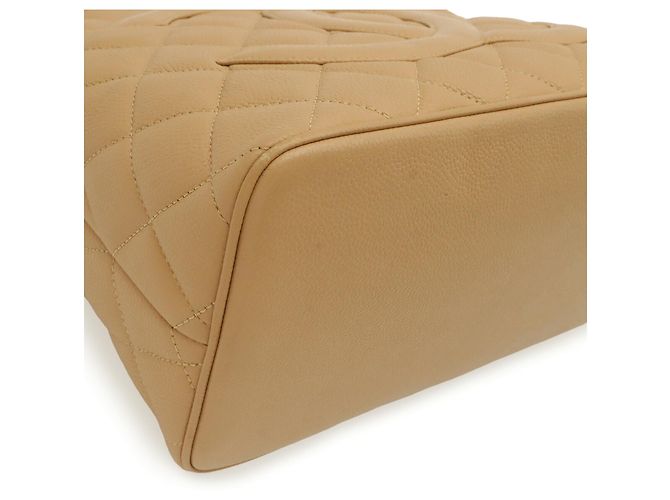 Borsa Tote Chanel Matelassé Coco Mark Reissue Beige - vista 4