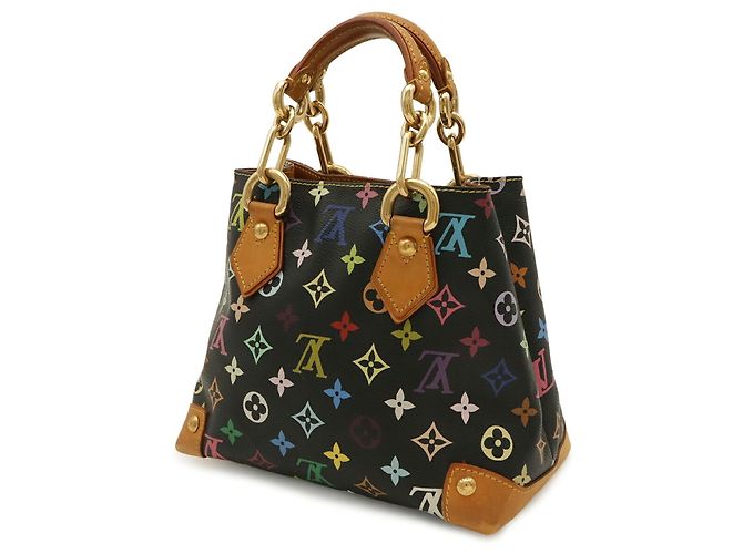Borsa Louis Vuitton Monogram Multicolor Audra Nero Multicolore Monogramma - vista 3
