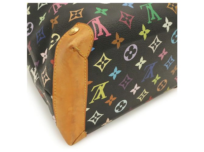 Borsa Louis Vuitton Monogram Multicolor Audra Nero Multicolore Monogramma - vista 4