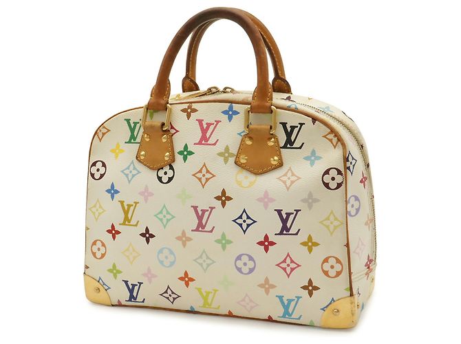 Borsa Louis Vuitton Monogram Multicolor Trouville Bianco Multicolore Monogramma - vista 3