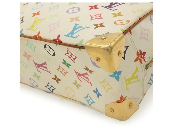 Borsa Louis Vuitton Monogram Multicolor Trouville Bianco Multicolore Monogramma - vista 4