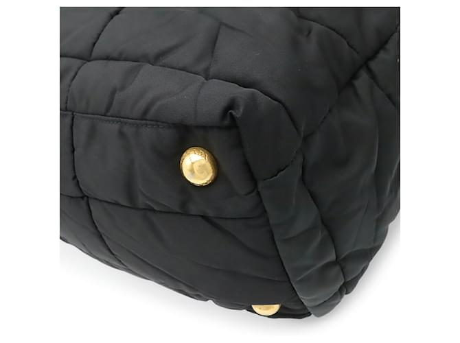 Bolso Tote Prada Triangle Negro Blanco - vista 4