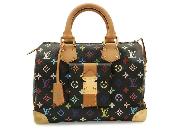 Bolso Louis Vuitton Monogram Multicolor Speedy 30 Negro Monograma - vista 2
