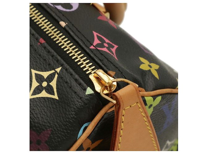 Bolso Louis Vuitton Monogram Multicolor Speedy 30 Negro Monograma - vista 8
