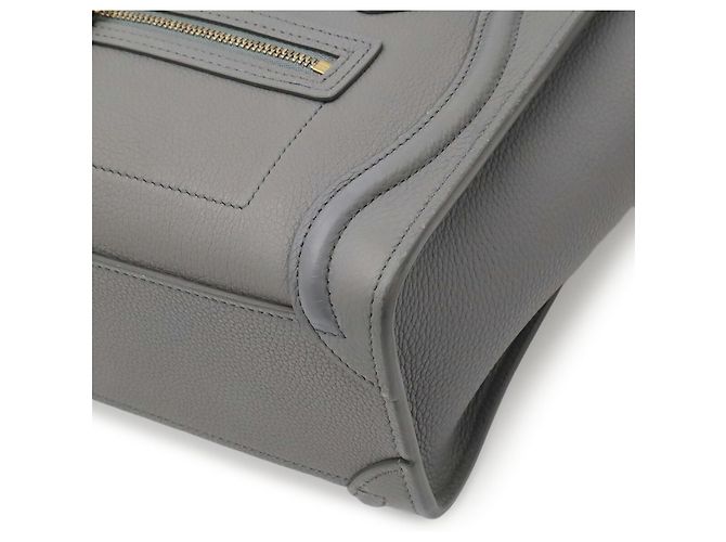 Céline Borsa Celine Luggage Nano Shopper Marrone Nero - vista 4
