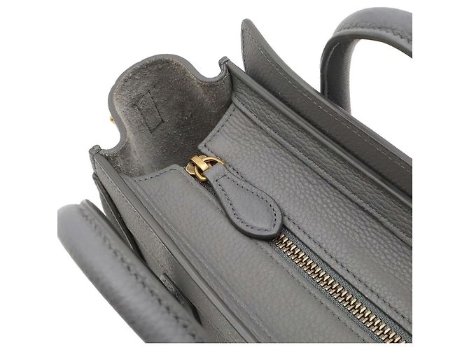 Céline Borsa Celine Luggage Nano Shopper Marrone Nero - vista 6