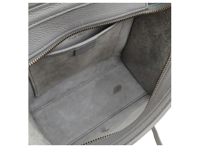 Céline Borsa Celine Luggage Nano Shopper Marrone Nero - vista 7