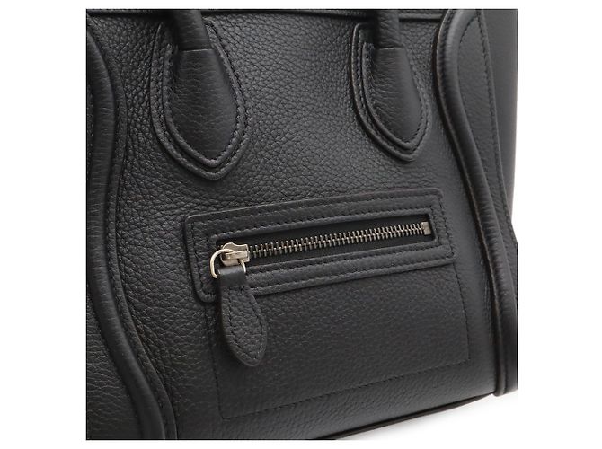 Céline Borsa Celine Luggage Nano Shopper Nero - vista 10