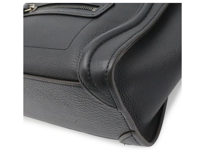 Céline Borsa Celine Luggage Nano Shopper Nero - vista 4