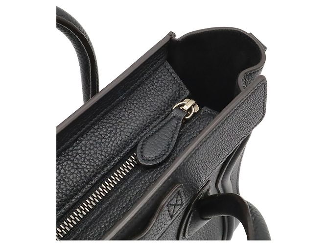 Céline Borsa Celine Luggage Nano Shopper Nero - vista 8
