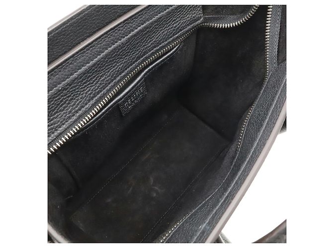 Céline Borsa Celine Luggage Nano Shopper Nero - vista 9