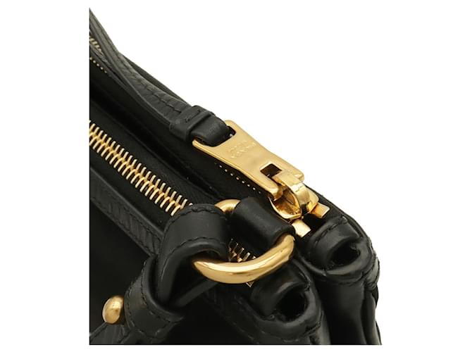 Clutch e borsa a tracolla in nylon Prada Nero - vista 6