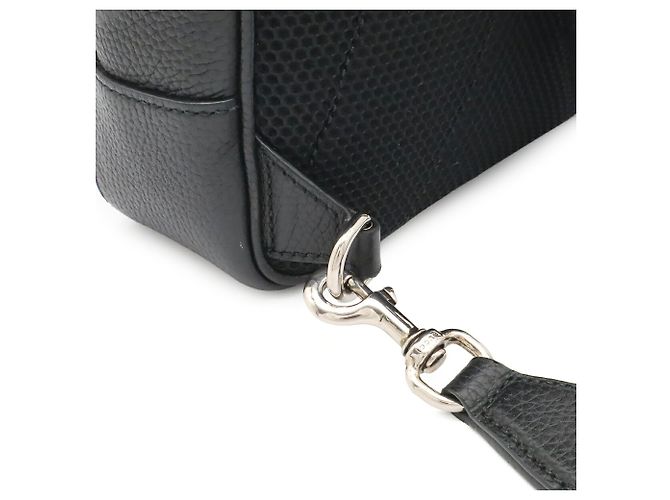 Borsa a tracolla GUCCI Jumbo GG in pelle nera Nero - vista 7