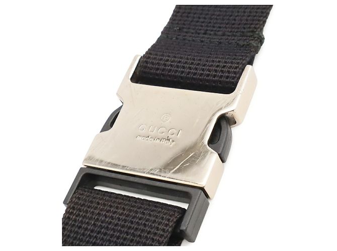 Pochette de taille Guccissima Gucci Noir Blanc - vue 10