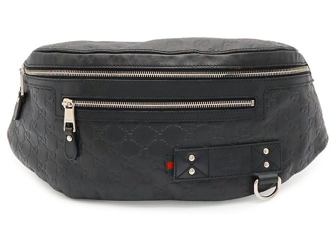 Pochette de taille Guccissima Gucci Noir Blanc - vue 2