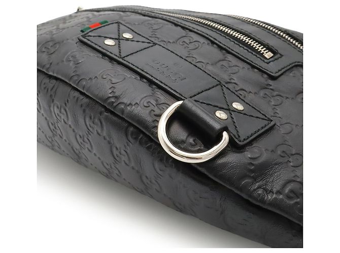 Pochette de taille Guccissima Gucci Noir Blanc - vue 4