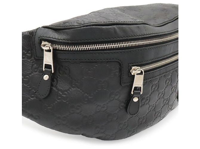 Pochette de taille Guccissima Gucci Noir Blanc - vue 7