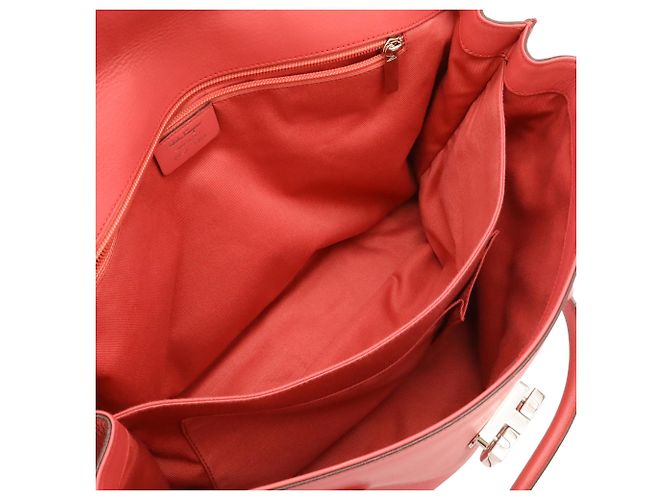Borsa Tote/Spalla Salvatore Ferragamo Gancini Rosa - vista 6