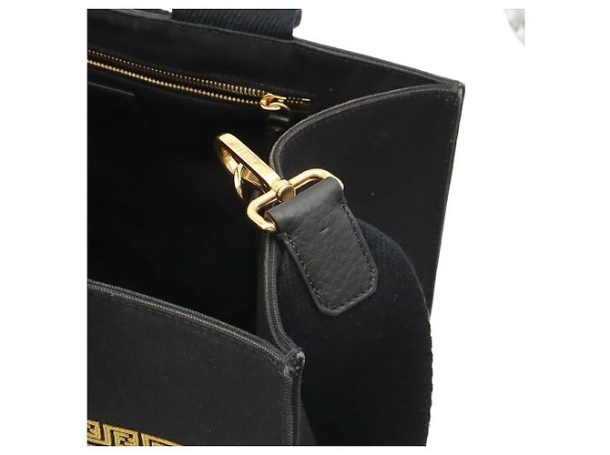 Sac cabas/Sac à bandoulière FENDI x FENDACE Collaboration Versace Noir Doré - vue 8