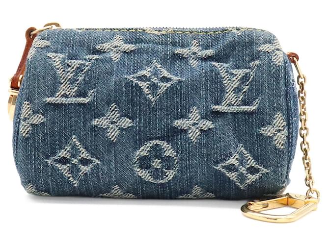 Speedy Pochette Louis Vuitton Monogram Denim Blu - vista 2