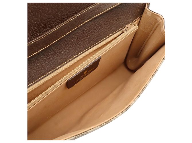 GUCCI Old GG Plus Shoulder Bag Pochette Marrone - vista 7