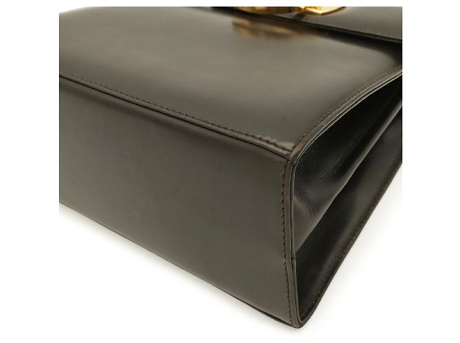 Borsa a mano/Borsa a tracolla Salvatore Ferragamo Gancini Marrone scuro - vista 4