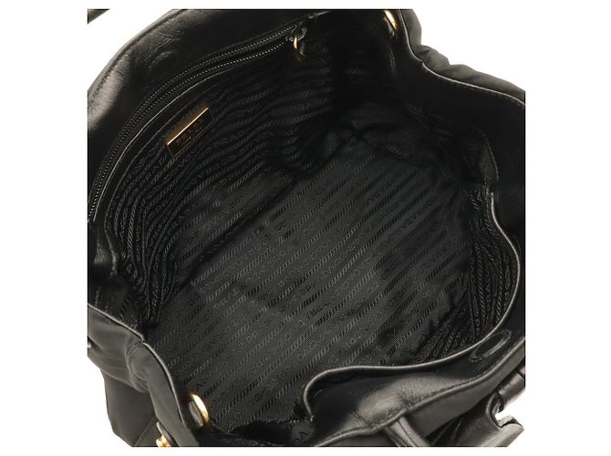 Borsa a mano/Borsa a tracolla in jacquard Prada Nero - vista 9