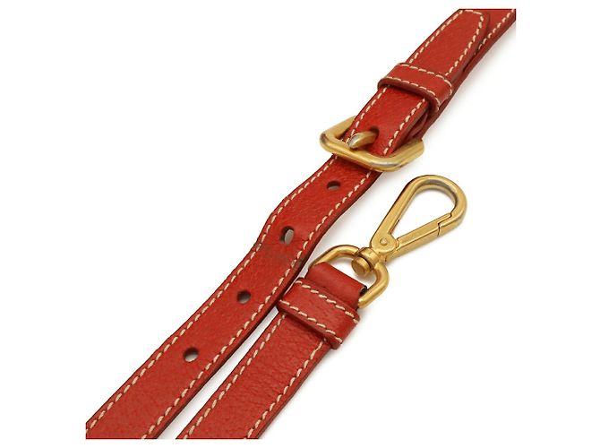 Borsa Tote Prada Triangle: Borsa a tracolla in tela e pelle beige e rosso - vista 6