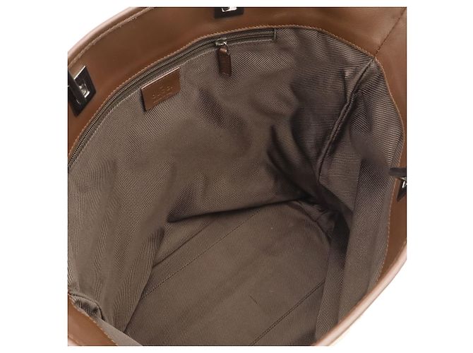 Borsa Tote/Spalla GG Canvas GUCCI Beige Cachi Marrone scuro - vista 6