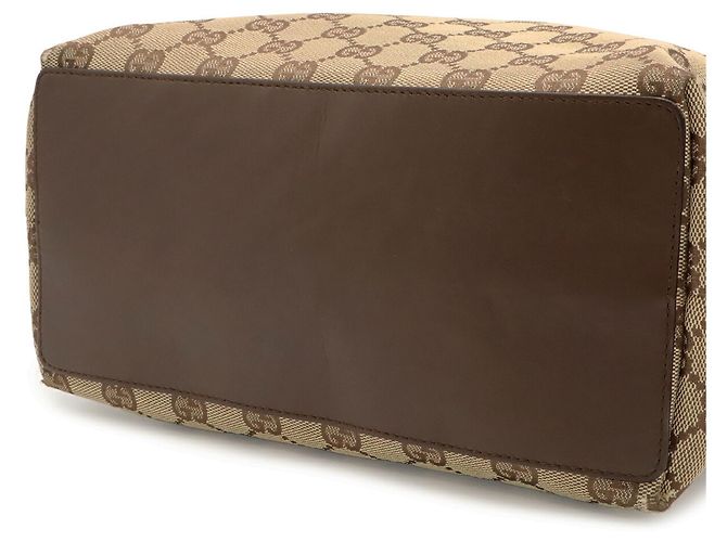 Borsa Tote/Spalla GG Canvas GUCCI Beige Cachi Marrone scuro - vista 9