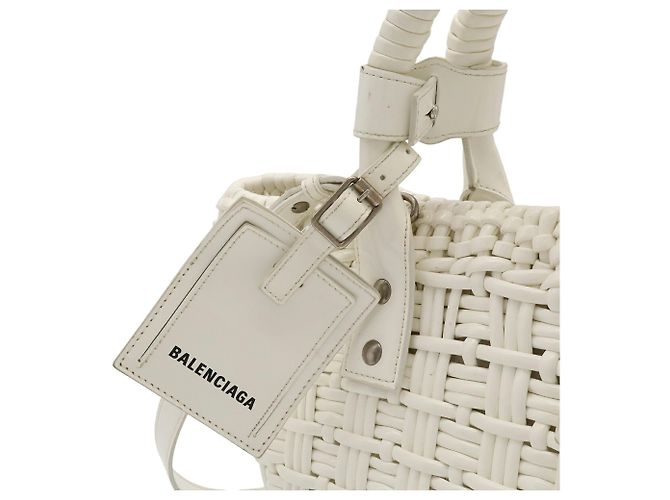 Borsa Balenciaga Bistro XS Bianco - vista 10
