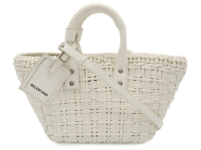 Borsa Balenciaga Bistro XS Bianco - vista 2