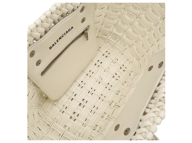 Borsa Balenciaga Bistro XS Bianco - vista 6