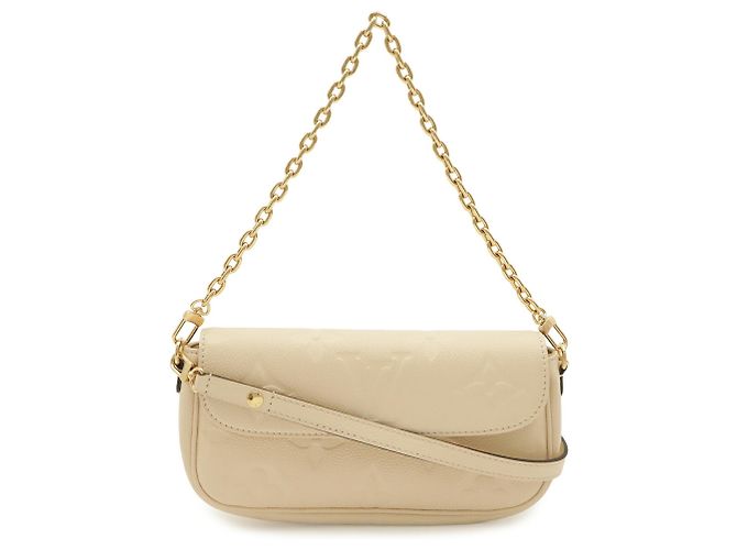 Borsa a tracolla Louis Vuitton Monogram Empreinte Wallet on Chain Ivy Crudo - vista 2
