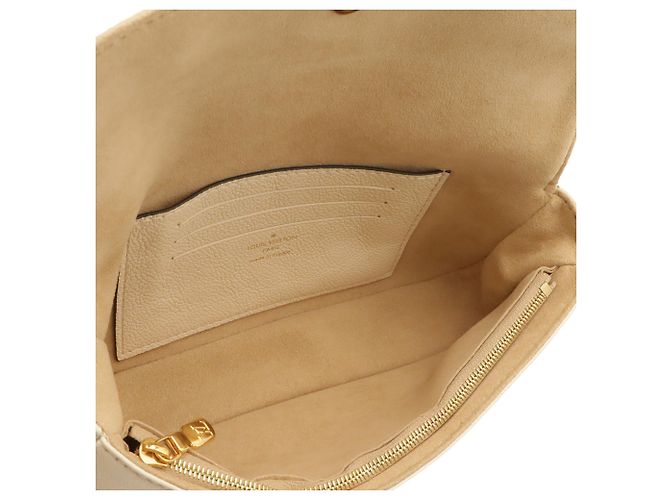 Borsa a tracolla Louis Vuitton Monogram Empreinte Wallet on Chain Ivy Crudo - vista 7